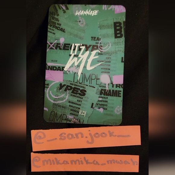 Ryujin & Lia Photocard Itzy Wannabe Itz Me - Picture 2 of 2